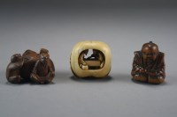 Lot 515 - A Japanese ivory netsuke, Meiji period,...