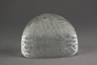 Lot 567 - A Rene Lalique place name holder decorated...