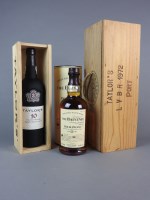 Lot 601 - Three bottles to include Taylors ten year old...