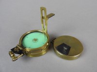 Lot 626 - A Short and Mason Ltd, brass cased pocket...