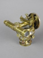 Lot 636 - A lacquered brass theodolite by Stanley,...