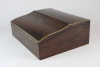 Lot 655 - A Victorian coromandel table top writing slope,...