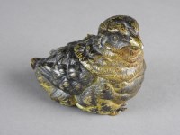 Lot 707 - A Vienna cold painted bronze inkwell in the...