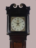 Lot 714 - R Pugh, Newtown, a George III oak and mahogany...