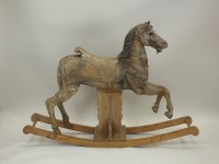 Lot 741 - A Victorian/Edwardian pine carousel horse,...