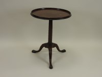 Lot 759 - A George III and later mahogany tilt top...