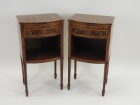 Lot 760 - A pair of Edwardian mahogany and boxwood...