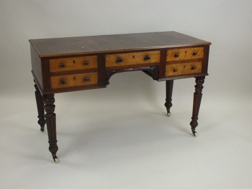 Lot 766 - A Victorian mahogany and bird's eye maple...