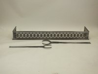 Lot 781 - A steel fire curb, 19th century, with pierced...