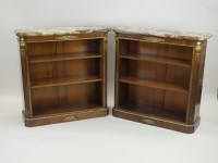 Lot 786 - A pair of French marble ormolu mounted and...