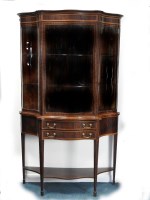 Lot 800 - An Edwardian mahogany and satinwood cross...