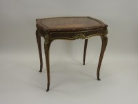 Lot 802 - A French walnut and gilt metal mounted...