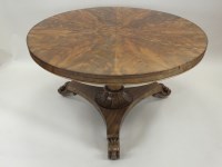 Lot 813 - An early Victorian mahogany circular tilt top...