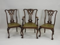 Lot 815 - A set of eight (6 + 2) George III style...