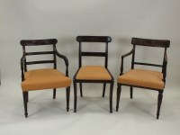 Lot 819 - A harlequin set of ten (8+2) Regency mahogany...