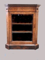 Lot 826 - A Victorian figured walnut and inlaid side...