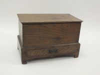 Lot 832 - An elm coffer bach 18th century and later, the...