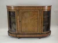 Lot 833 - A late Victorian figured walnut and gilt metal...