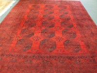 Lot 852 - A Turkmen Carpet, North West Afghanistan, the...