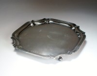 Lot 3 - An early 20th century silver salver, makers...
