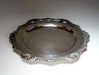 Lot 33 - A Victorian silver plate, WB, London 1838, of...