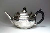 Lot 41 - A Victorian silver teapot, Charles Edwards,...