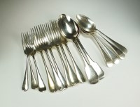 Lot 45 - A collection of silver flatware, various dates...