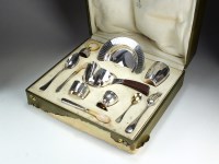 Lot 58 - An early 20th century cased French silver...