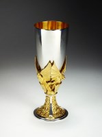 Lot 73 - A commemorative silver and gilt goblet, St...