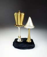 Lot 76 - A silver and gilt surprise mushroom,...