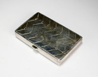 Lot 91 - A Georg Jensen silver cigarette case, of...