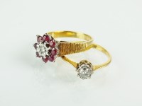 Lot 162 - A single stone diamond ring, the brilliant cut...