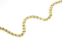 Lot 191 - A 9ct gold fancy link chain necklace, 19cm...