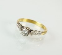 Lot 222 - A single stone diamond ring, the brilliant cut...