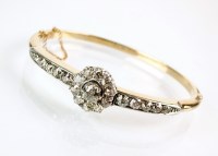 Lot 285 - A late 19th century diamond bangle, designed...