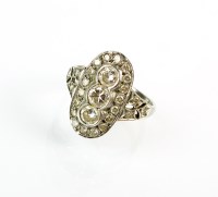 Lot 286 - A diamond cluster cocktail ring, designed as a...