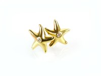 Lot 289 - A pair of Tiffany & Co diamond set starfish...