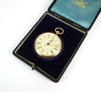 Lot 306 - A Gentleman's late 19th century 18ct gold open...