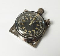 Lot 312 - A Heuer Auto-Rallye stop watch, the black dial...