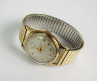 Lot 321 - A 9ct gold Buren Grand Prix wristwatch, the...