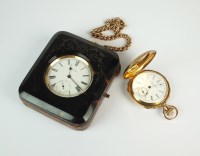 Lot 324 - A Lady's American Waltham fob watch, the white...