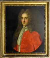 Lot 373 - English school, early 18th century Portrait of...