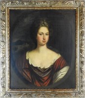 Lot 376 - Manner of Godfrey Kneller (1646-1723) Portrait...