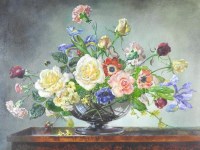 Lot 385 - Cecil Kennedy (1905-1997) Summer Flowers,...