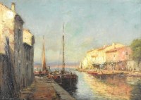 Lot 427 - Antoine Bouvard (1870-1956) Fishing boats...