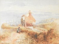 Lot 475 - David Cox Snr, O.W.S (1783-1859) Cottage near...