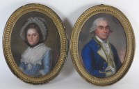 Lot 531 - James Scouler (1740-1812) A pair of portraits...