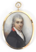 Lot 539 - William Wood (British, 1769-1810) A portrait...