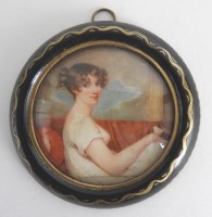 Lot 545 - English school, 19th century Portrait...