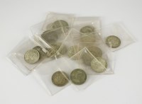 Lot 566 - A collection of silver coinage, Victoria to...